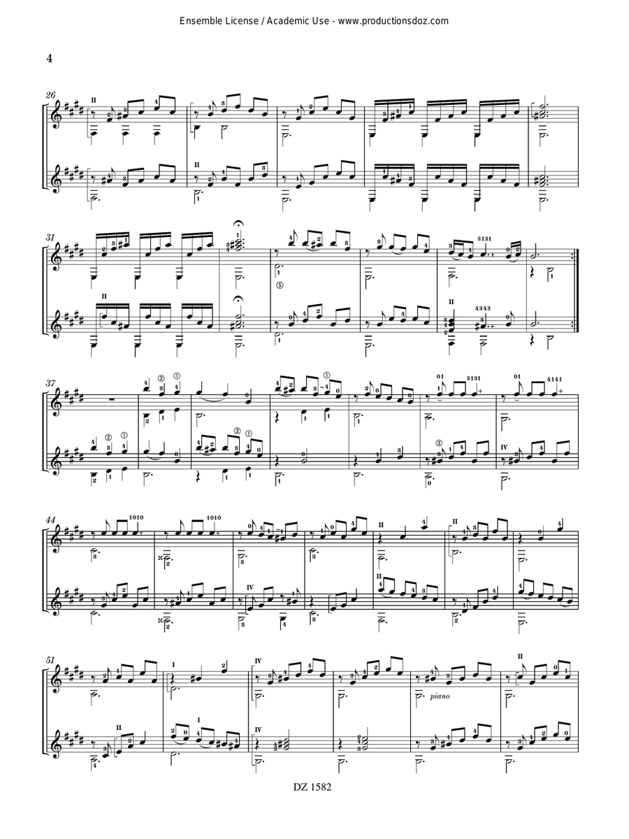 Duetto Duetto Classical Guitar scores gallery preview page 4