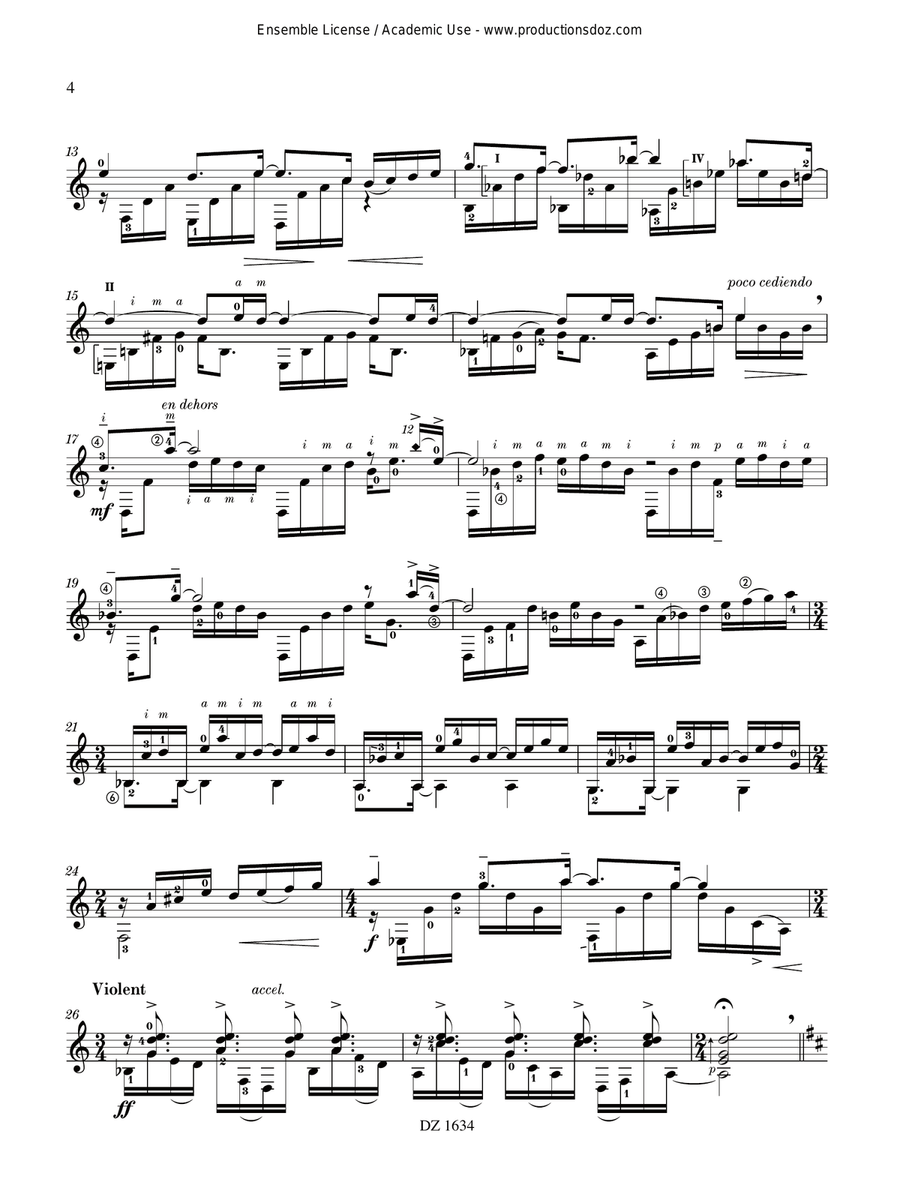 Sonate Sonate Classical Guitar scores gallery preview page 4