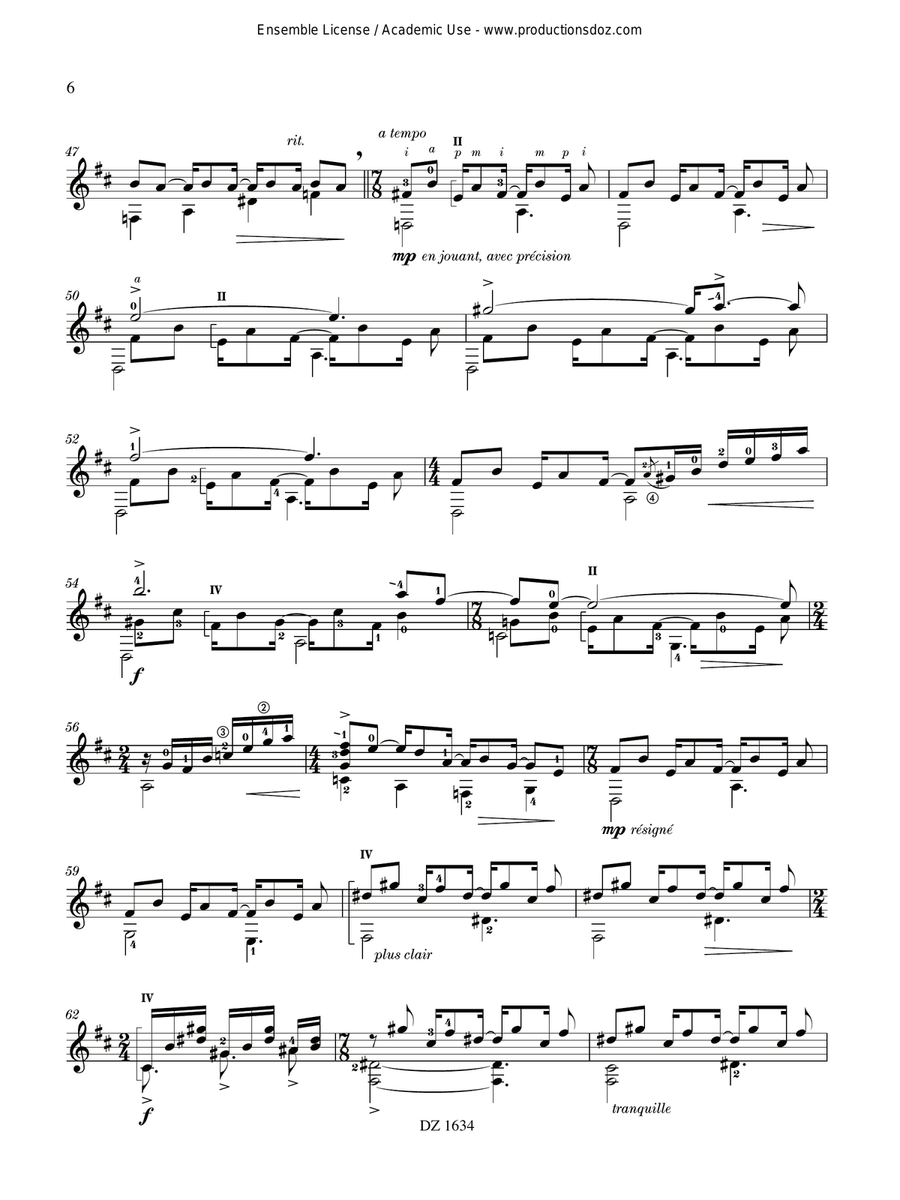 Sonate Sonate Classical Guitar scores gallery preview page 6