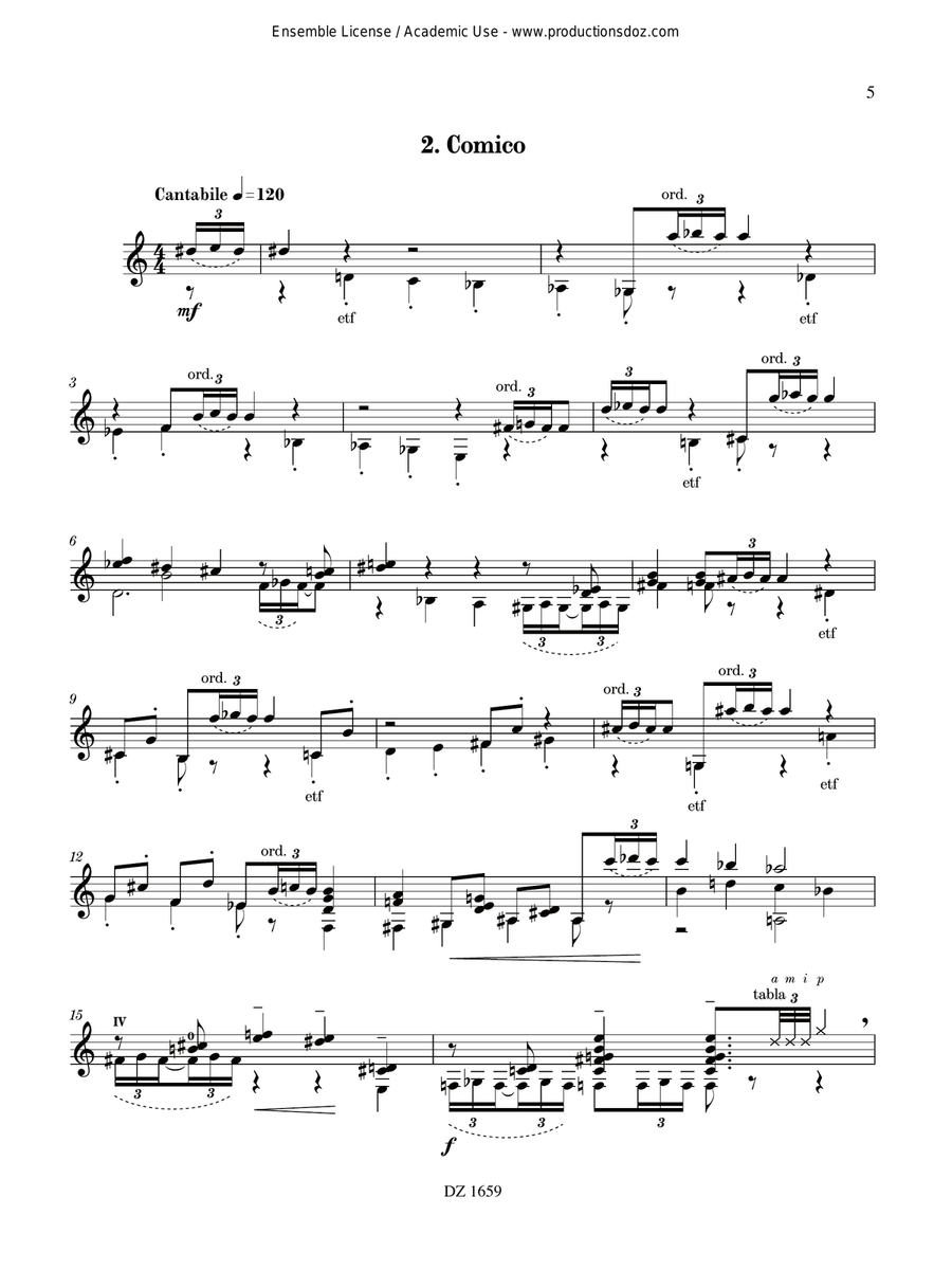 4 Caras 4 Caras Classical Guitar scores gallery preview page 5