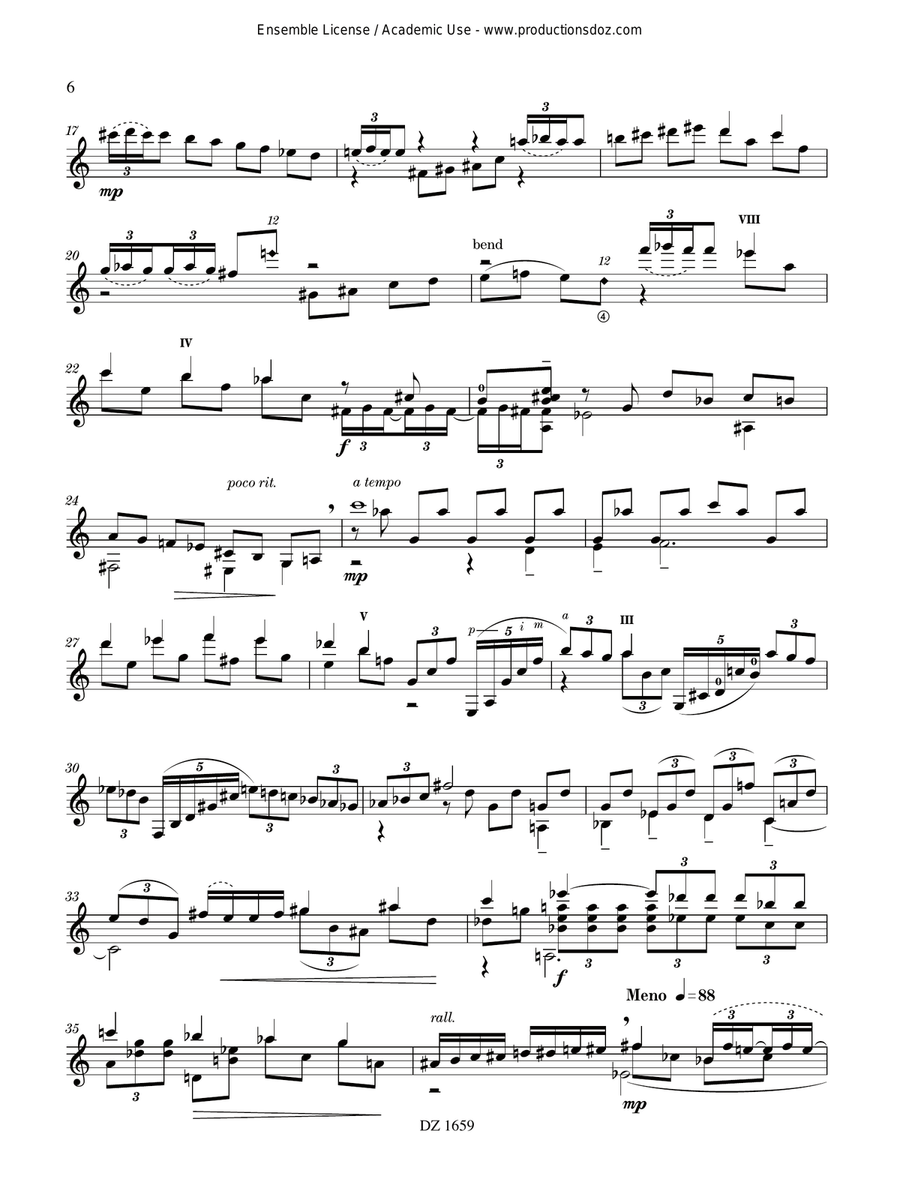 4 Caras 4 Caras Classical Guitar scores gallery preview page 6