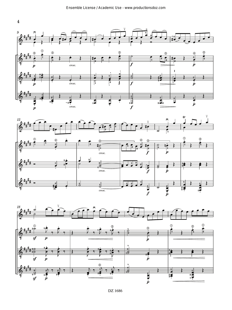 Gavotte en Rondeau Gavotte en Rondeau Guitar Ensemble scores gallery preview page 5