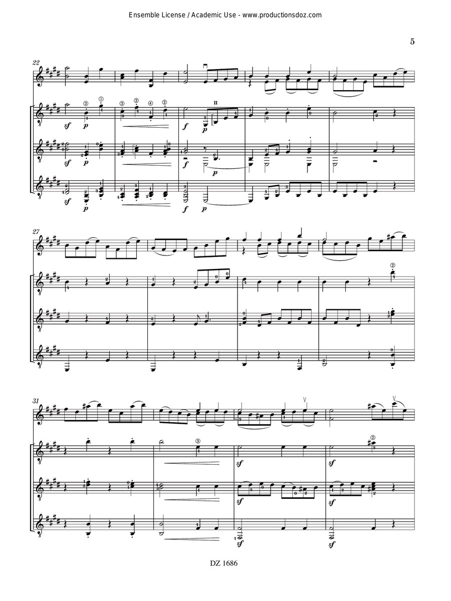 Gavotte en Rondeau Gavotte en Rondeau Guitar Ensemble scores gallery preview page 6
