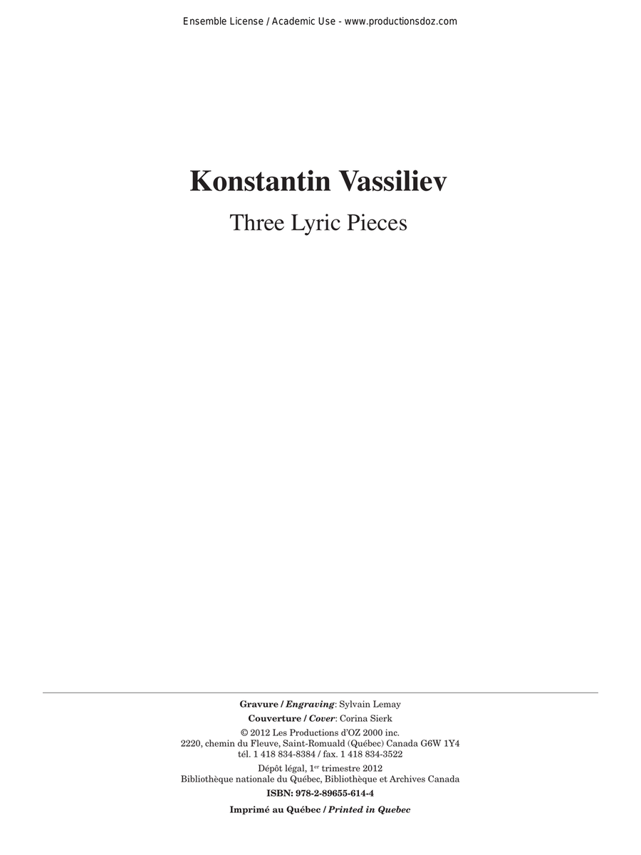 Three Lyric Pieces Three Lyric Pieces Classical Guitar scores gallery preview page 2