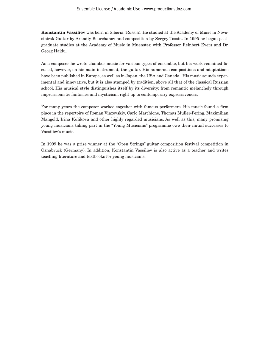 Three Lyric Pieces Three Lyric Pieces Classical Guitar scores gallery preview page 3