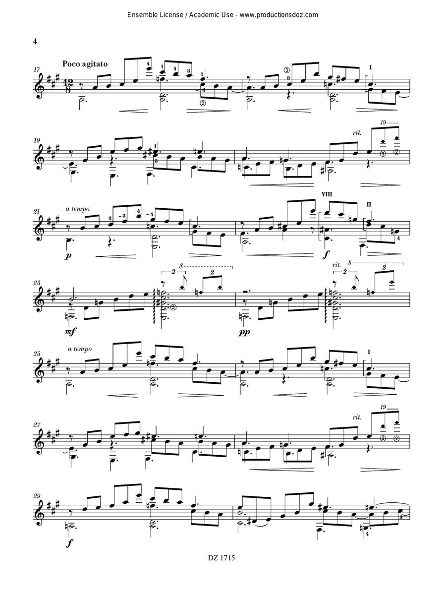 Three Lyric Pieces Three Lyric Pieces Classical Guitar scores gallery preview page 5