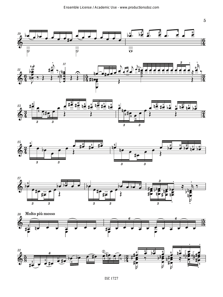 Sonatina Sonatina Classical Guitar scores gallery preview page 6