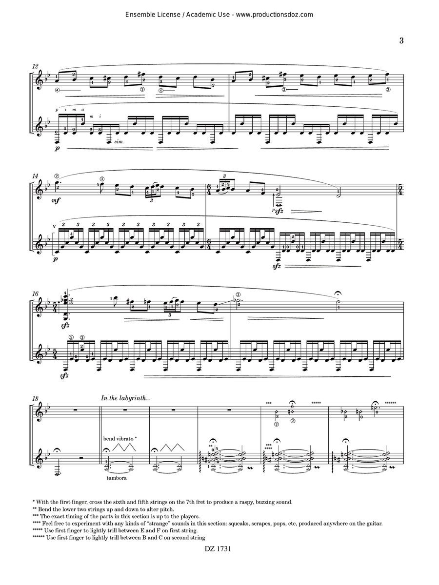 Beings Beings Classical Guitar scores gallery preview page 3