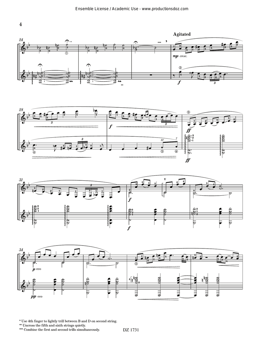 Beings Beings Classical Guitar scores gallery preview page 4