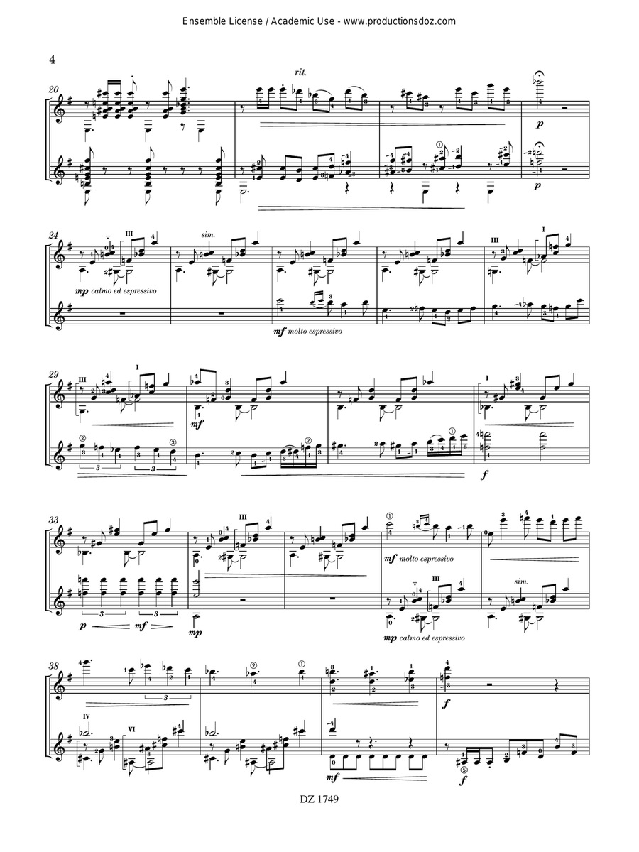 Sonata Lírica Sonata Lírica Classical Guitar scores gallery preview page 4