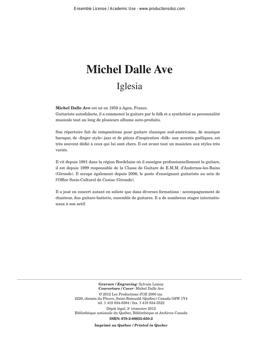 Iglesia Iglesia Classical Guitar scores gallery preview page 2