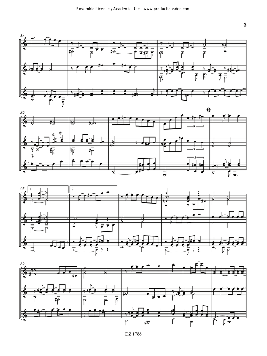 Cassiopée Cassiopée Guitar Ensemble scores gallery preview page 3