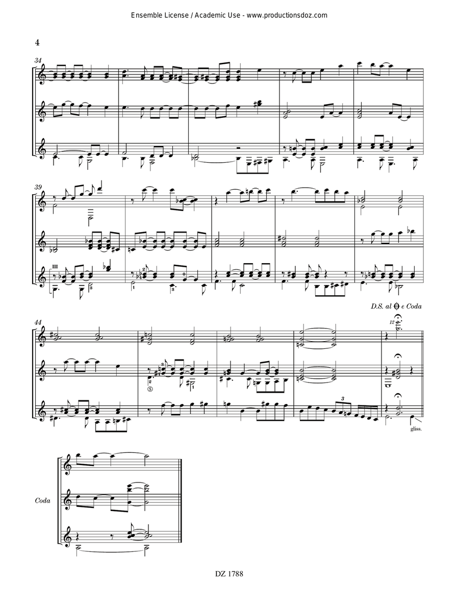 Cassiopée Cassiopée Guitar Ensemble scores gallery preview page 4