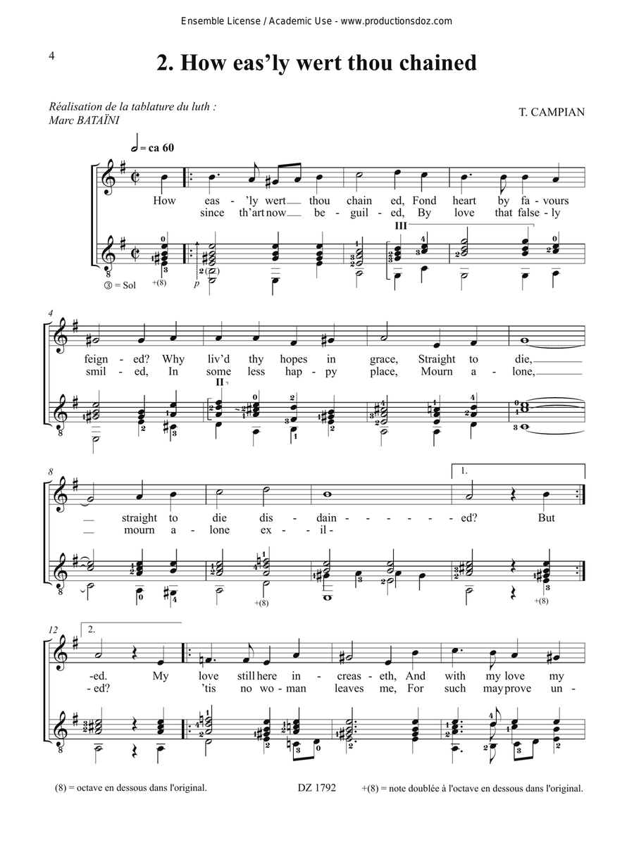The Second Book of Ayres The Second Book of Ayres Classical Guitar scores gallery preview page 4