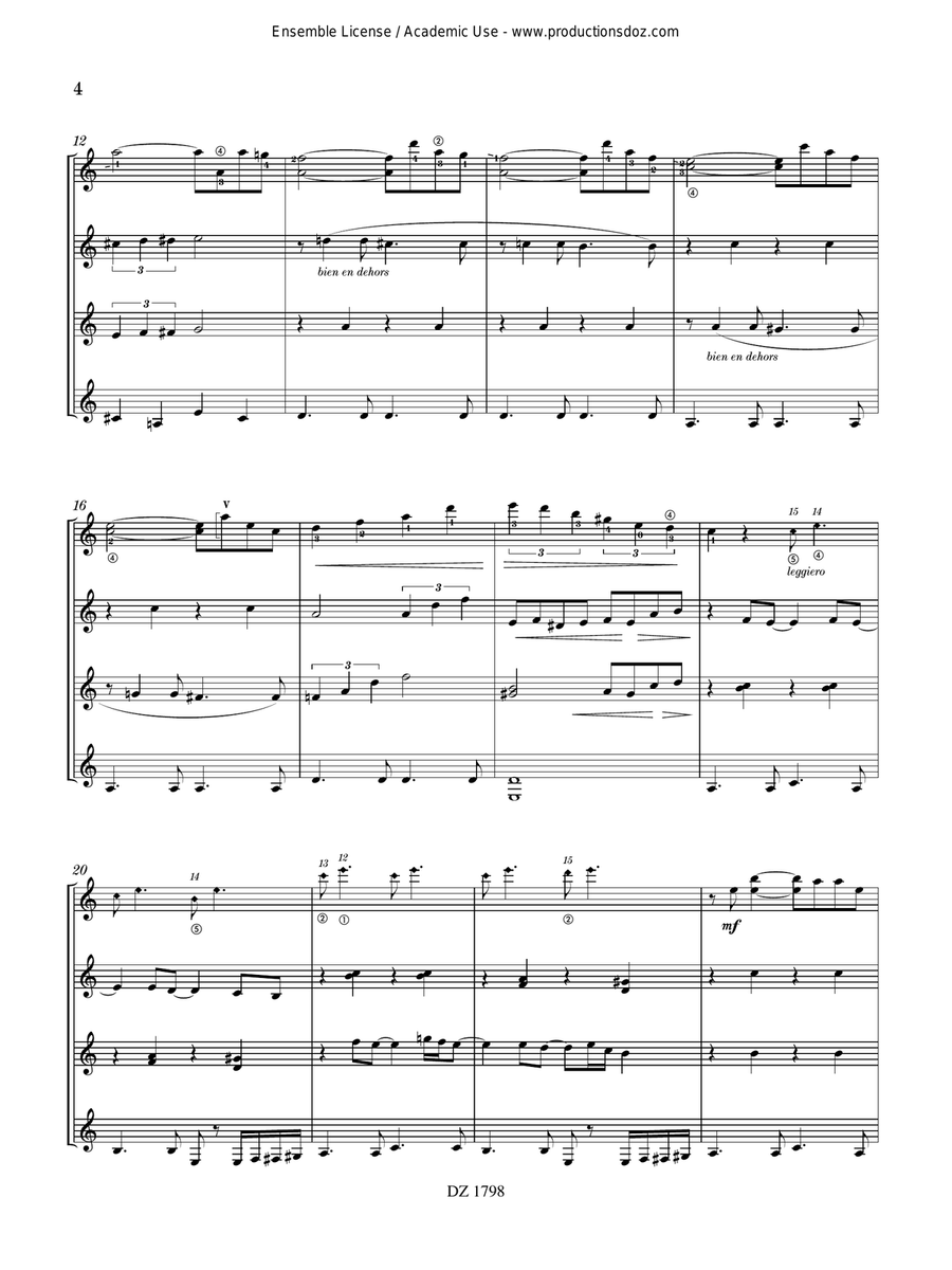 As the Seasons Go By As the Seasons Go By Guitar Ensemble scores gallery preview page 4