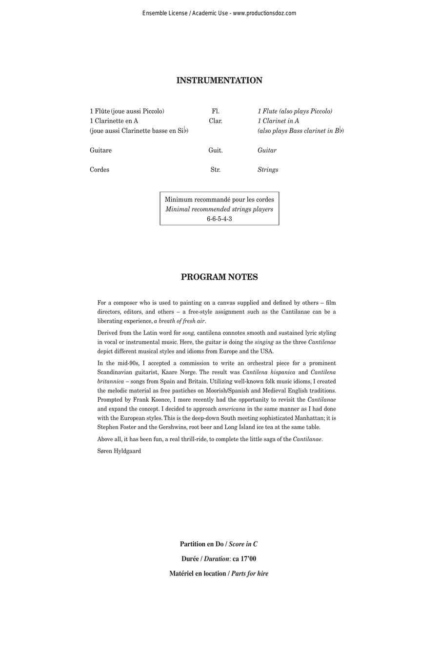 Cantilenae (score) Cantilenae (score) Orchestra scores gallery preview page 2