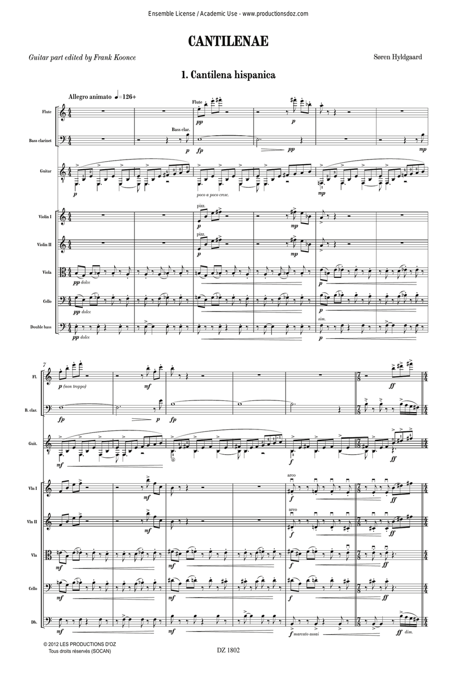 Cantilenae (score) Cantilenae (score) Orchestra scores gallery preview page 3