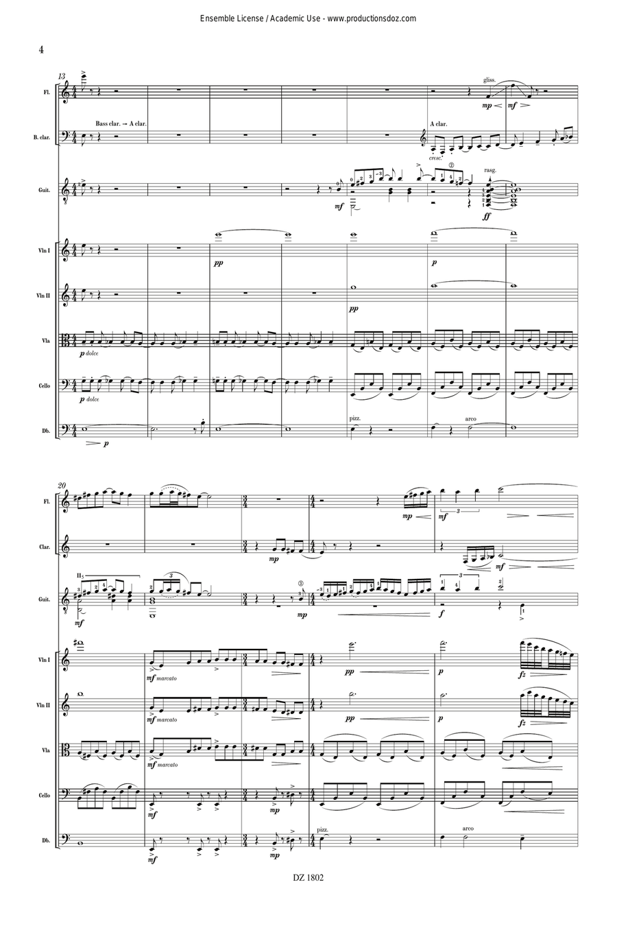 Cantilenae (score) Cantilenae (score) Orchestra scores gallery preview page 4