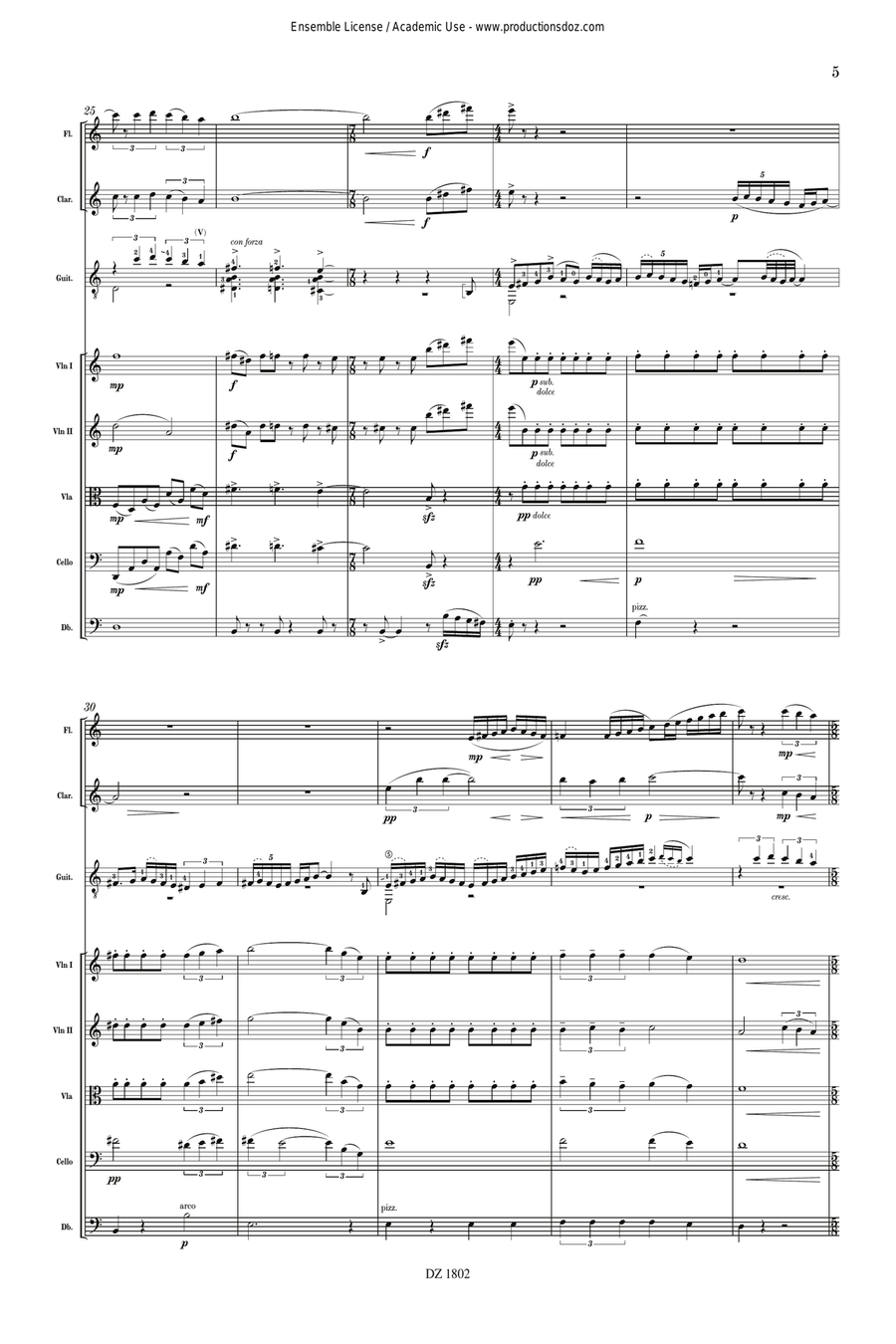 Cantilenae (score) Cantilenae (score) Orchestra scores gallery preview page 5