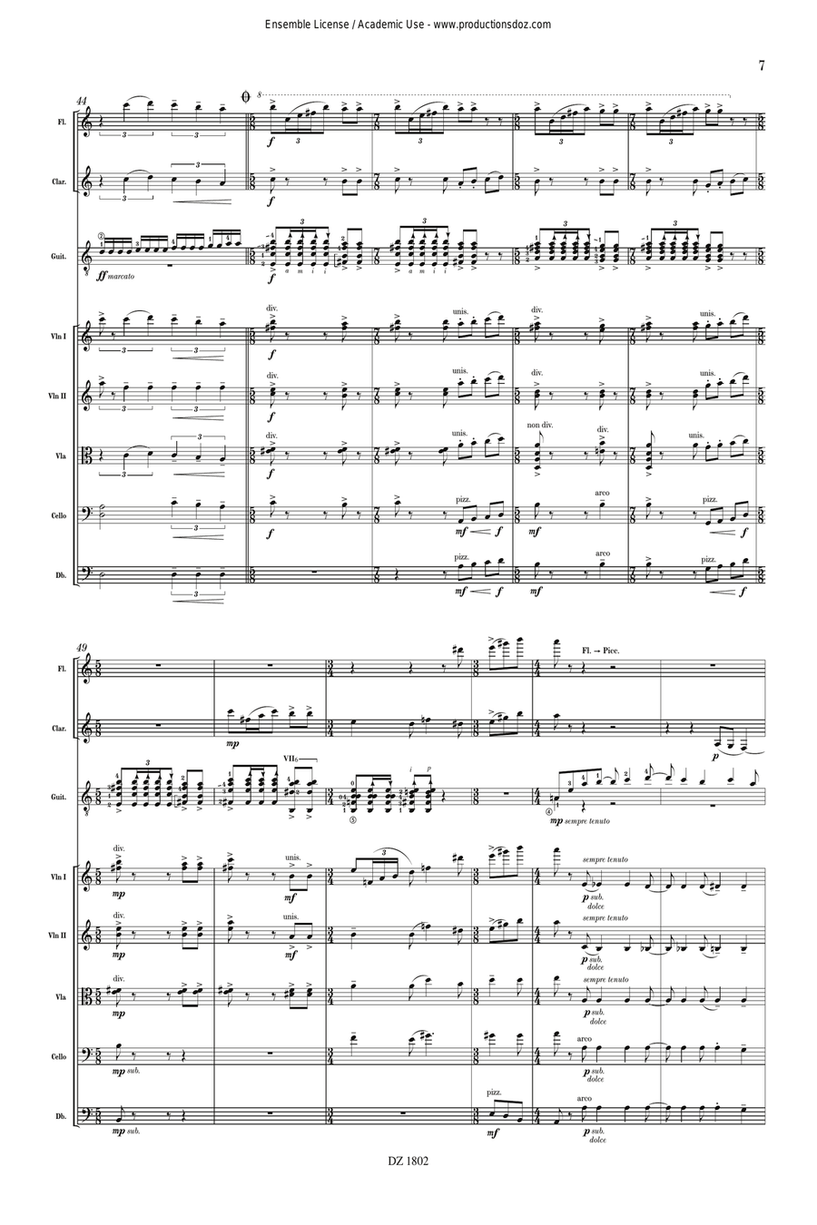 Cantilenae (score) Cantilenae (score) Orchestra scores gallery preview page 7