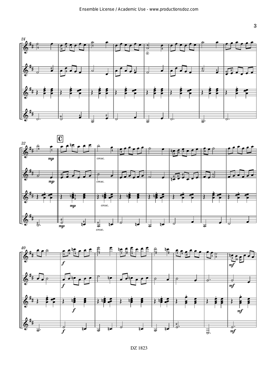 Carrousel Carrousel Guitar Ensemble scores gallery preview page 3