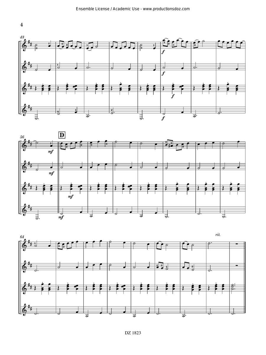 Carrousel Carrousel Guitar Ensemble scores gallery preview page 4