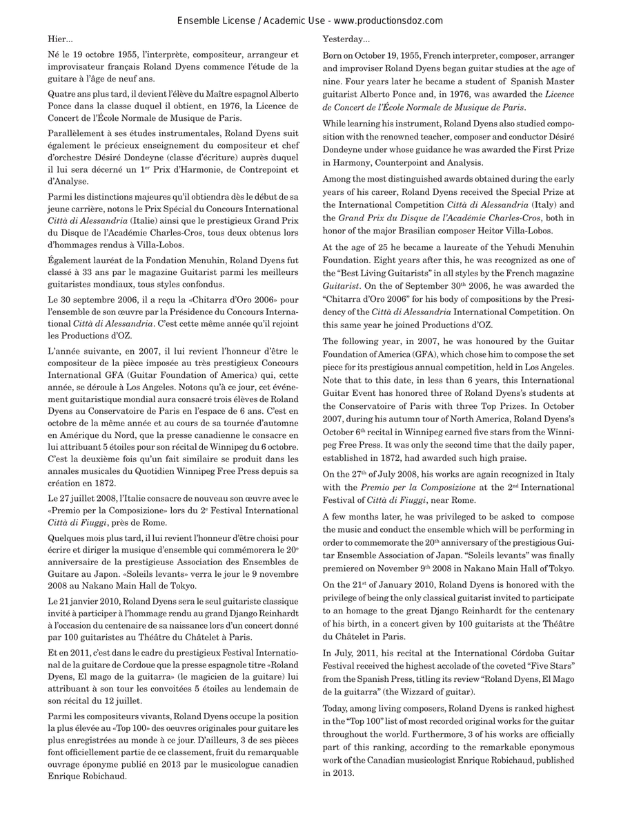 April Song April Song Guitar Ensemble scores gallery preview page 3