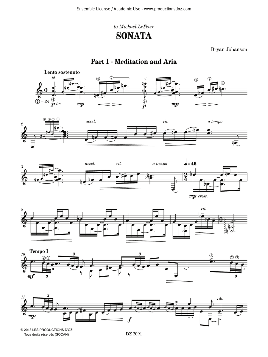 Sonata Sonata Classical Guitar scores gallery preview page 3