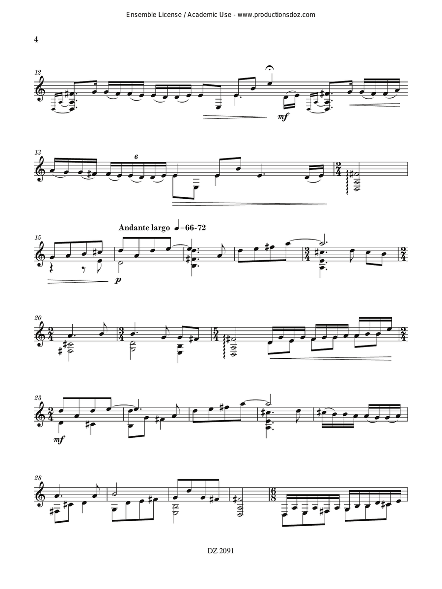 Sonata Sonata Classical Guitar scores gallery preview page 4