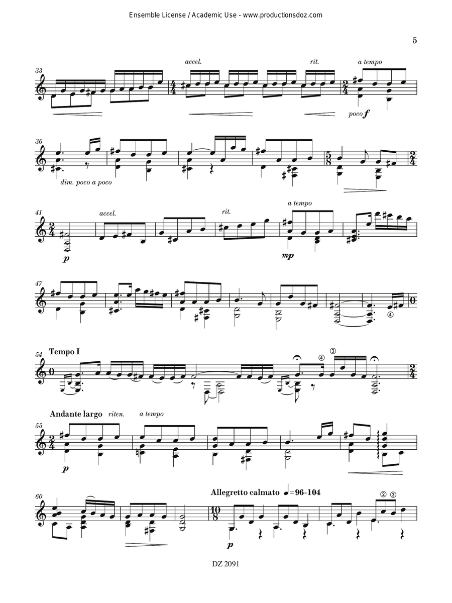 Sonata Sonata Classical Guitar scores gallery preview page 5