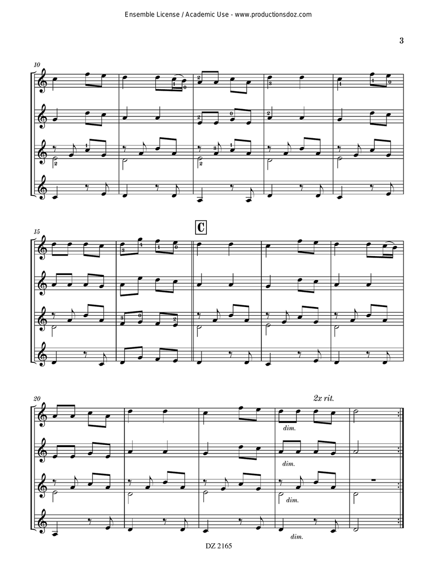 Quatuors en herbe, vol. 2 Guitar Ensemble scores gallery preview page 3