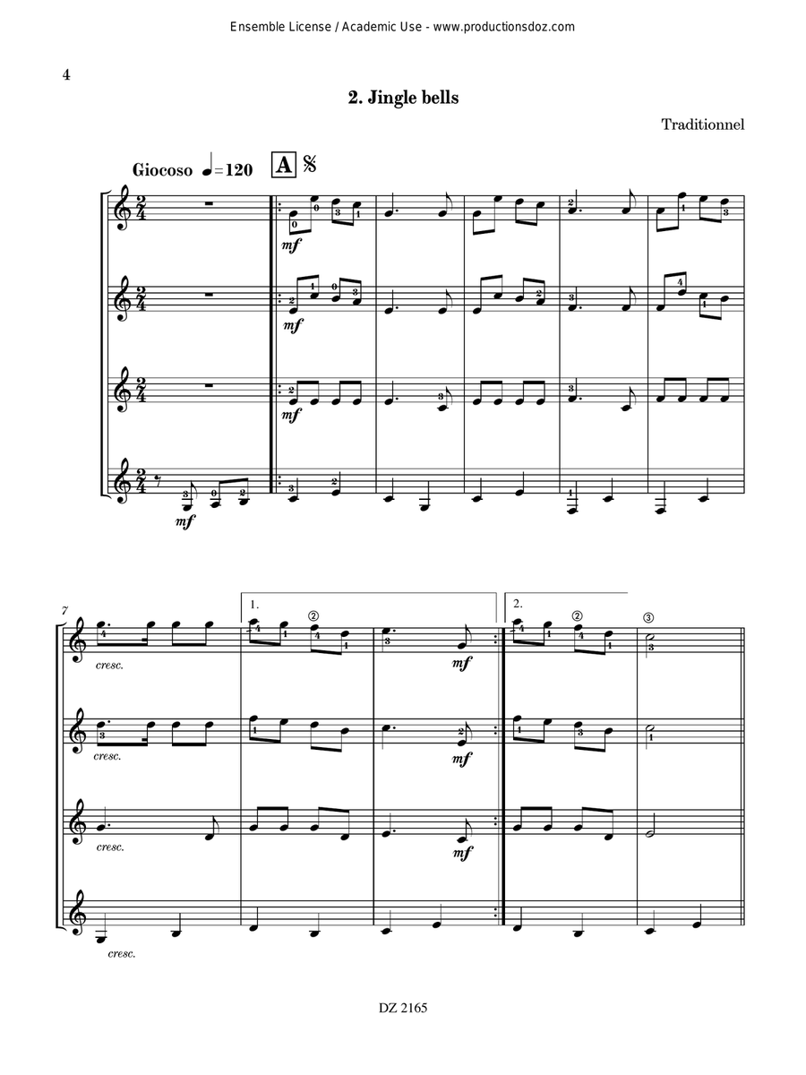 Quatuors en herbe, vol. 2 Guitar Ensemble scores gallery preview page 4
