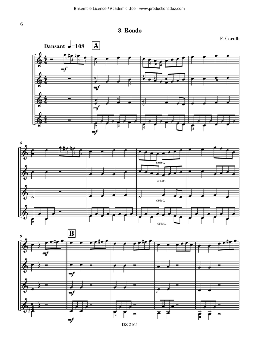 Quatuors en herbe, vol. 2 Guitar Ensemble scores gallery preview page 6
