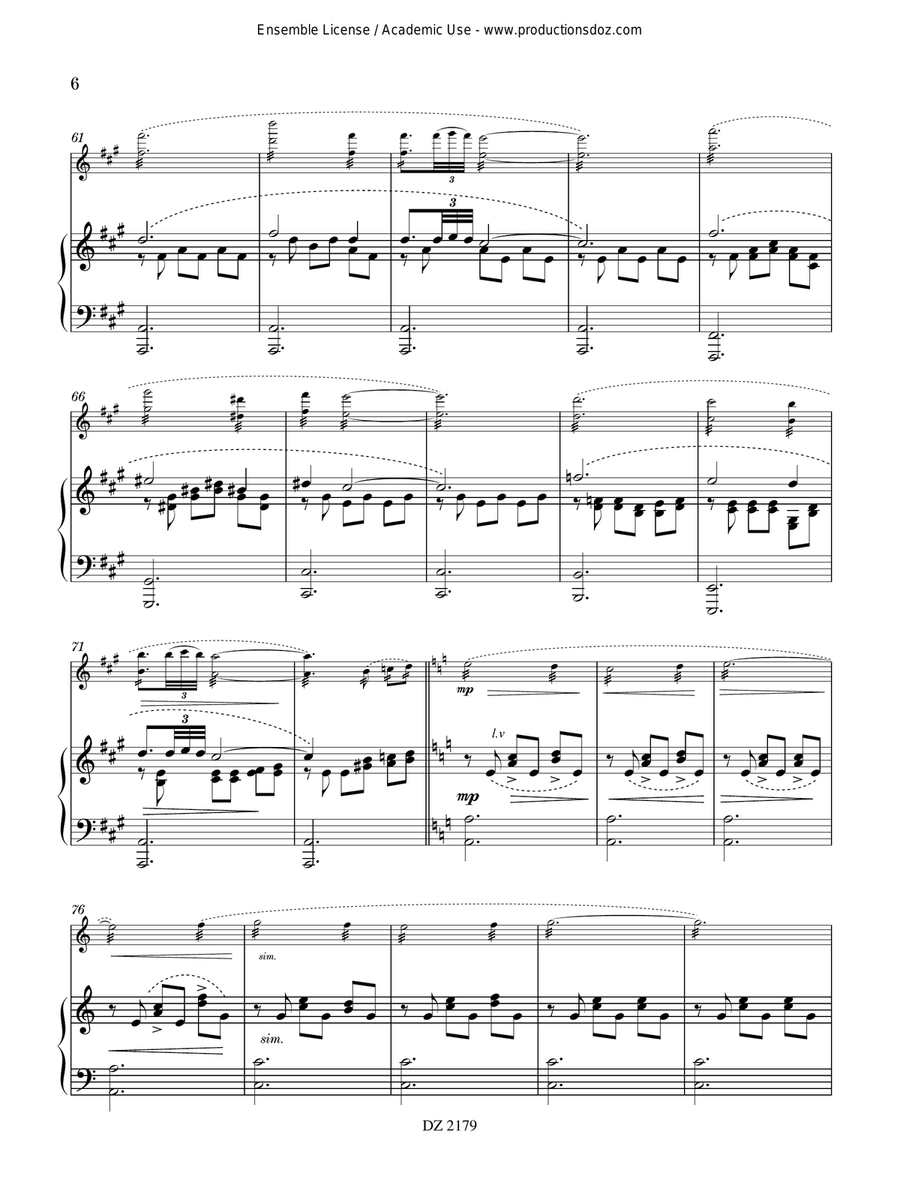 Recuerdos de la Alhambra - Serenata Arabe Piano Accompaniment scores gallery preview page 6