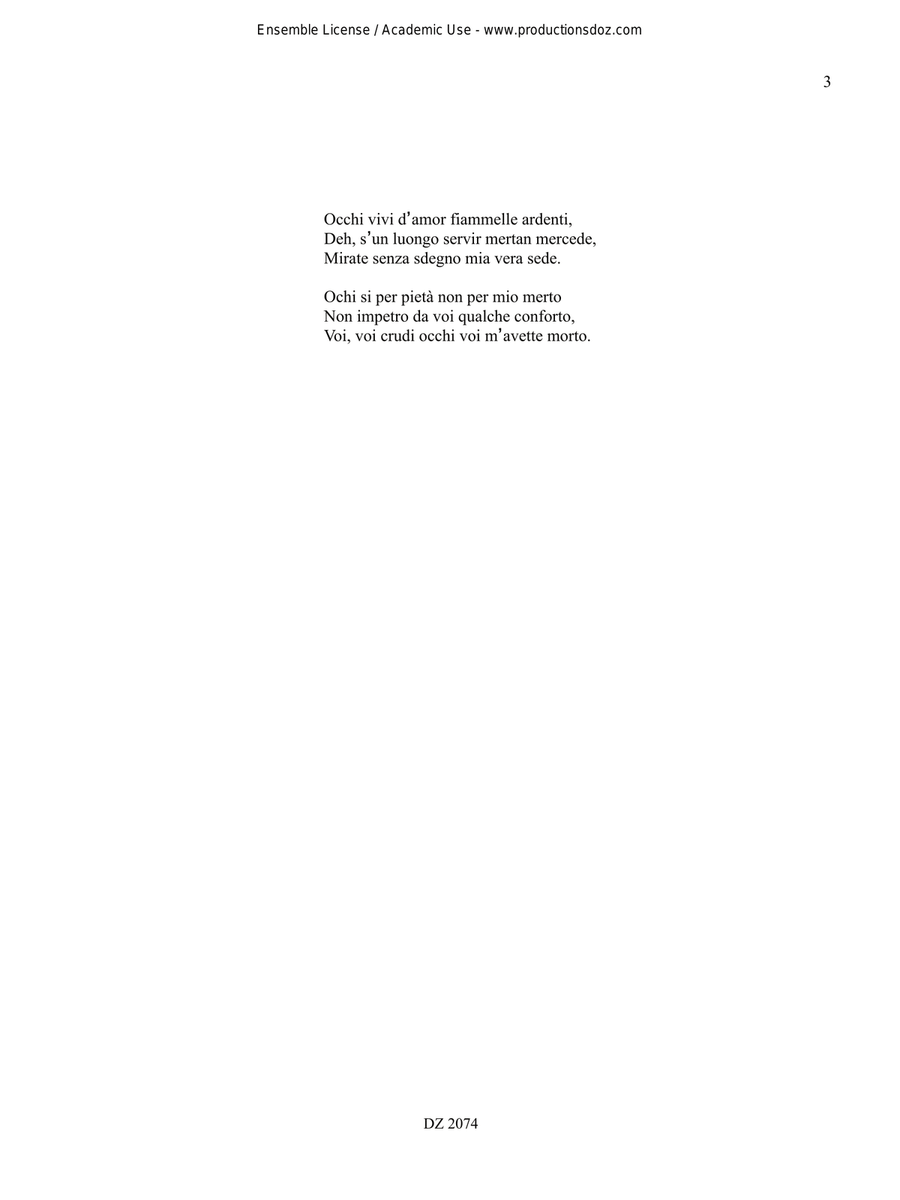 Villanelles italiennes à 1 et 3 voix Classical Guitar scores gallery preview page 3