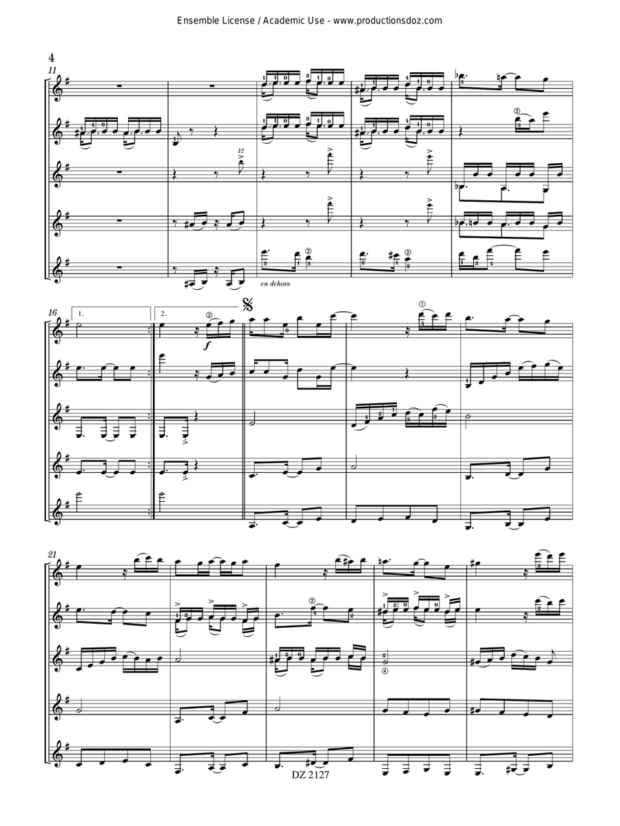 Banda oriental Banda oriental Guitar Ensemble scores gallery preview page 4