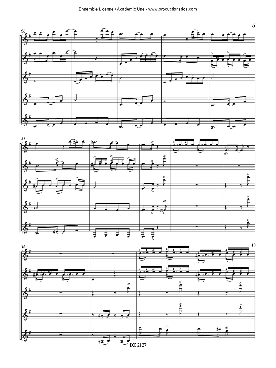 Banda oriental Banda oriental Guitar Ensemble scores gallery preview page 5