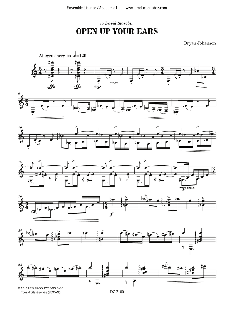 Open Up Your Ears Open Up Your Ears Classical Guitar scores gallery preview page 3