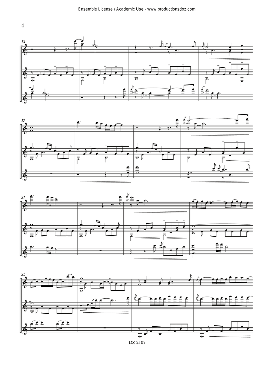 3 Open Spaces 3 Open Spaces Guitar Ensemble scores gallery preview page 4