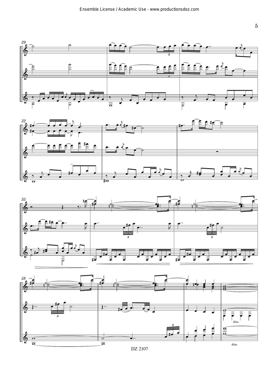 3 Open Spaces 3 Open Spaces Guitar Ensemble scores gallery preview page 5