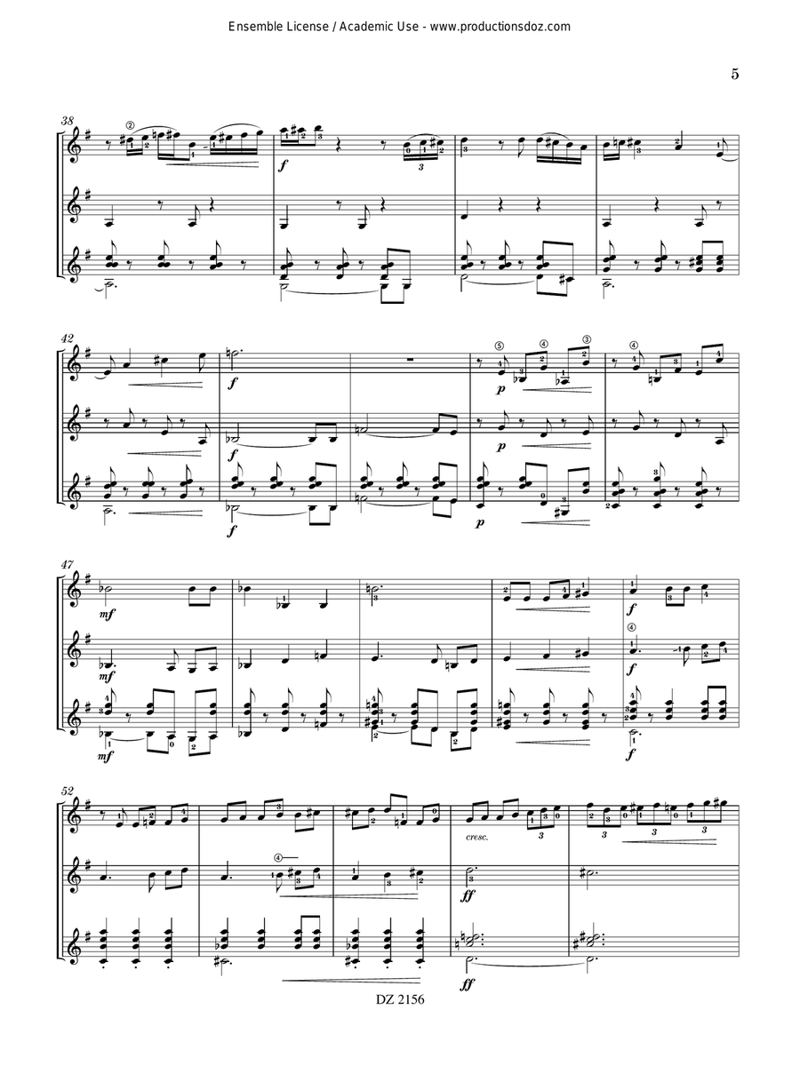 Time Go Time Go Guitar Ensemble scores gallery preview page 5