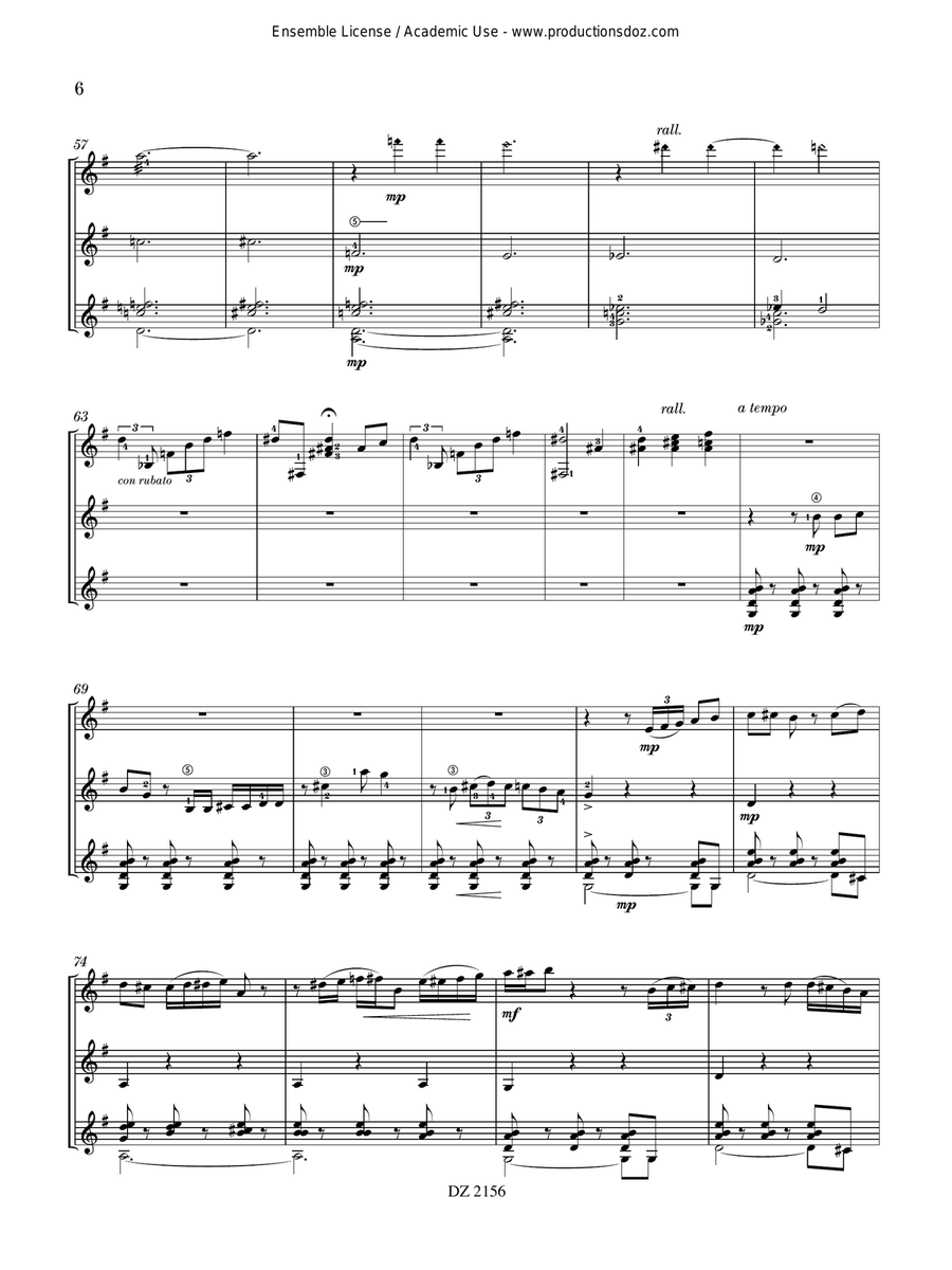 Time Go Time Go Guitar Ensemble scores gallery preview page 6