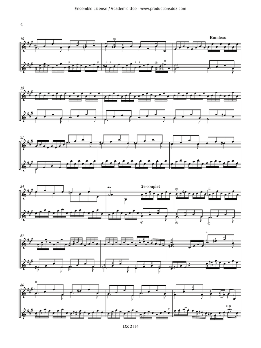 Le tic-toc-choc Classical Guitar scores gallery preview page 4