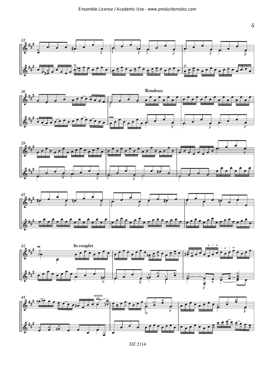 Le tic-toc-choc Classical Guitar scores gallery preview page 5
