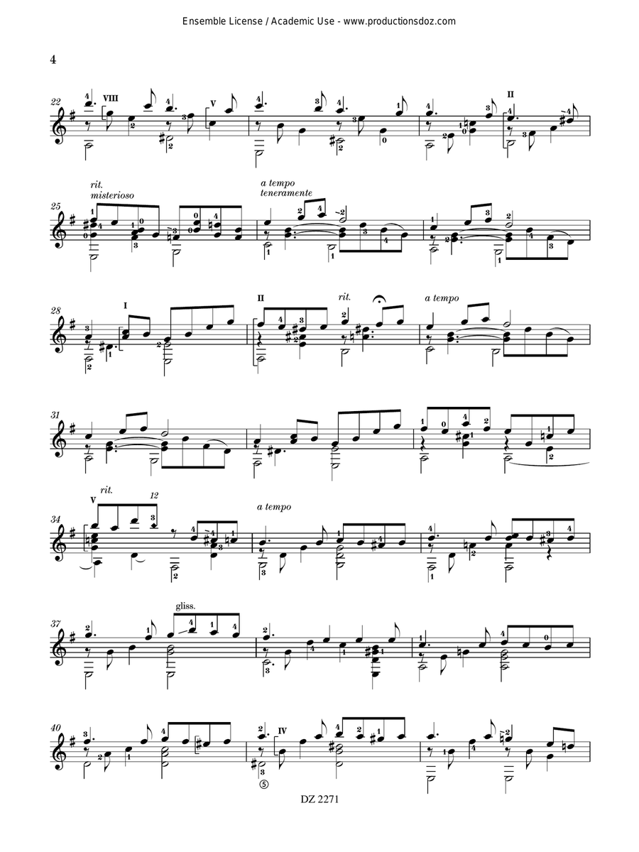 Juanito, el Guitarrero Juanito, el Guitarrero Classical Guitar scores gallery preview page 4