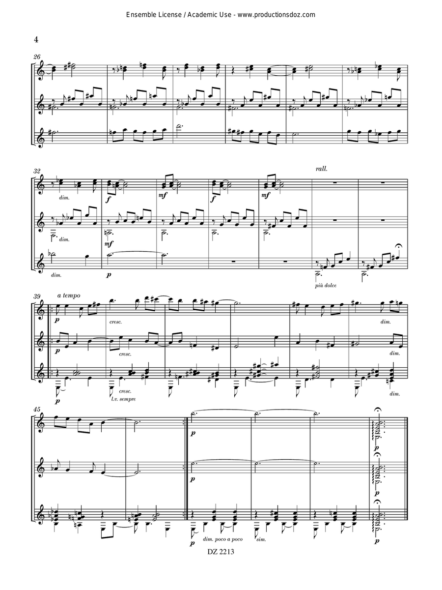 Paysages de mon âme Paysages de mon âme Guitar Ensemble scores gallery preview page 4