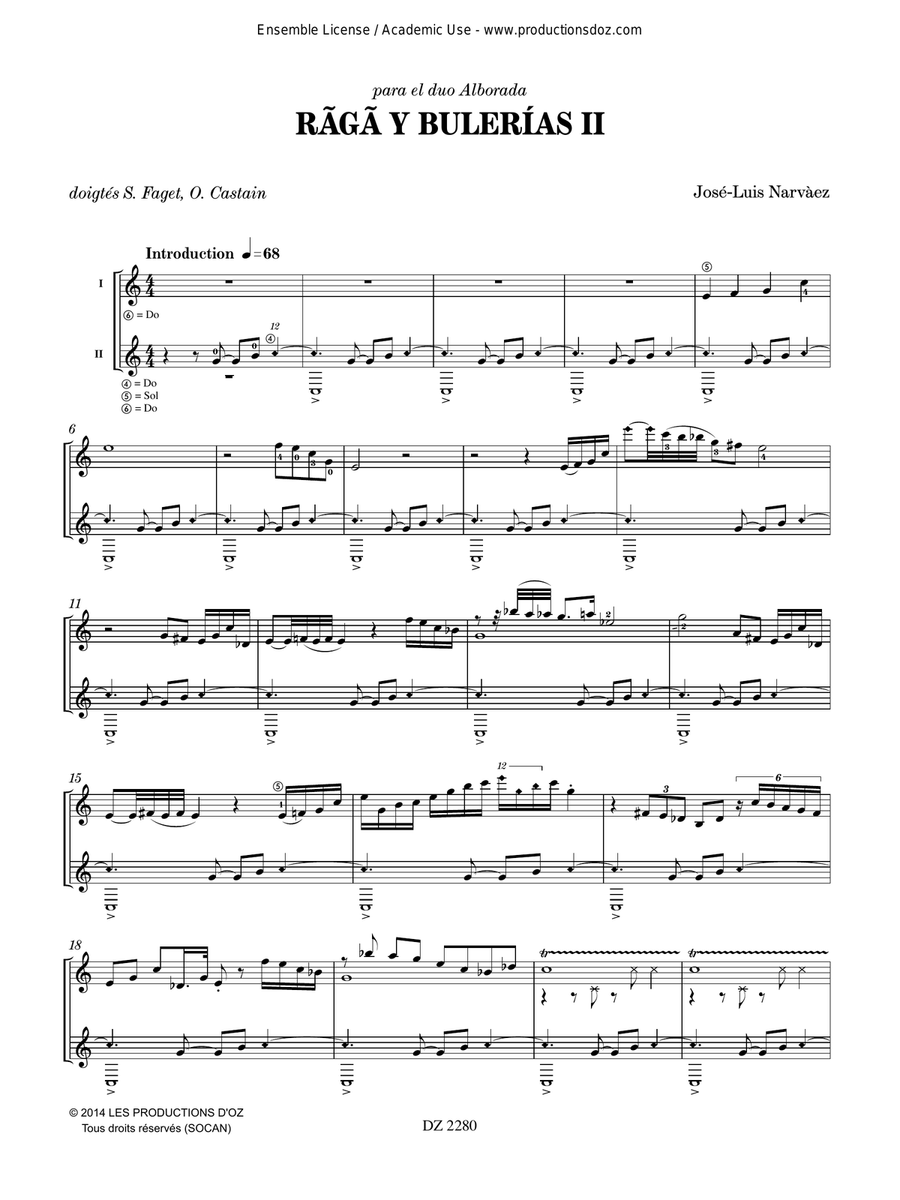 Rãgã y bulerías II Rãgã y bulerías II Classical Guitar scores gallery preview page 3