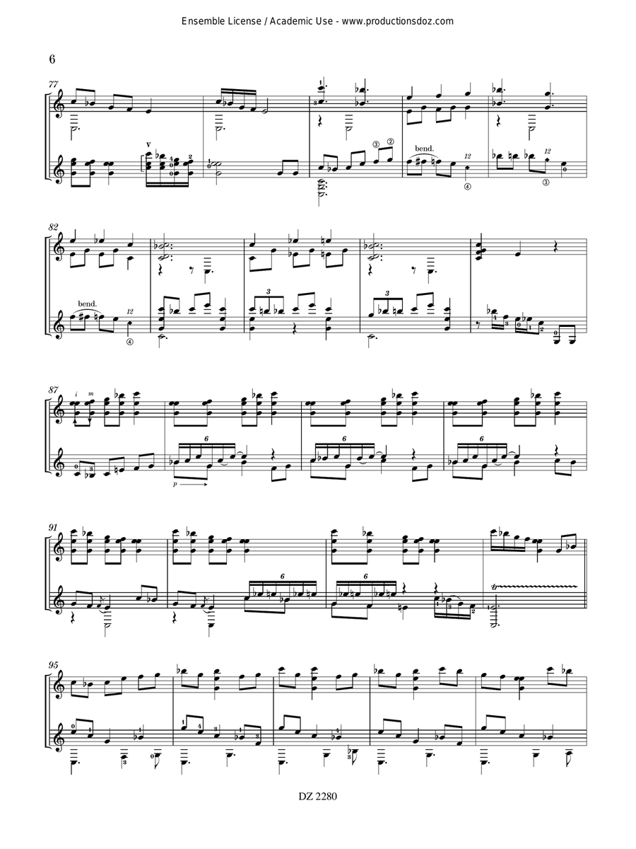 Rãgã y bulerías II Rãgã y bulerías II Classical Guitar scores gallery preview page 6