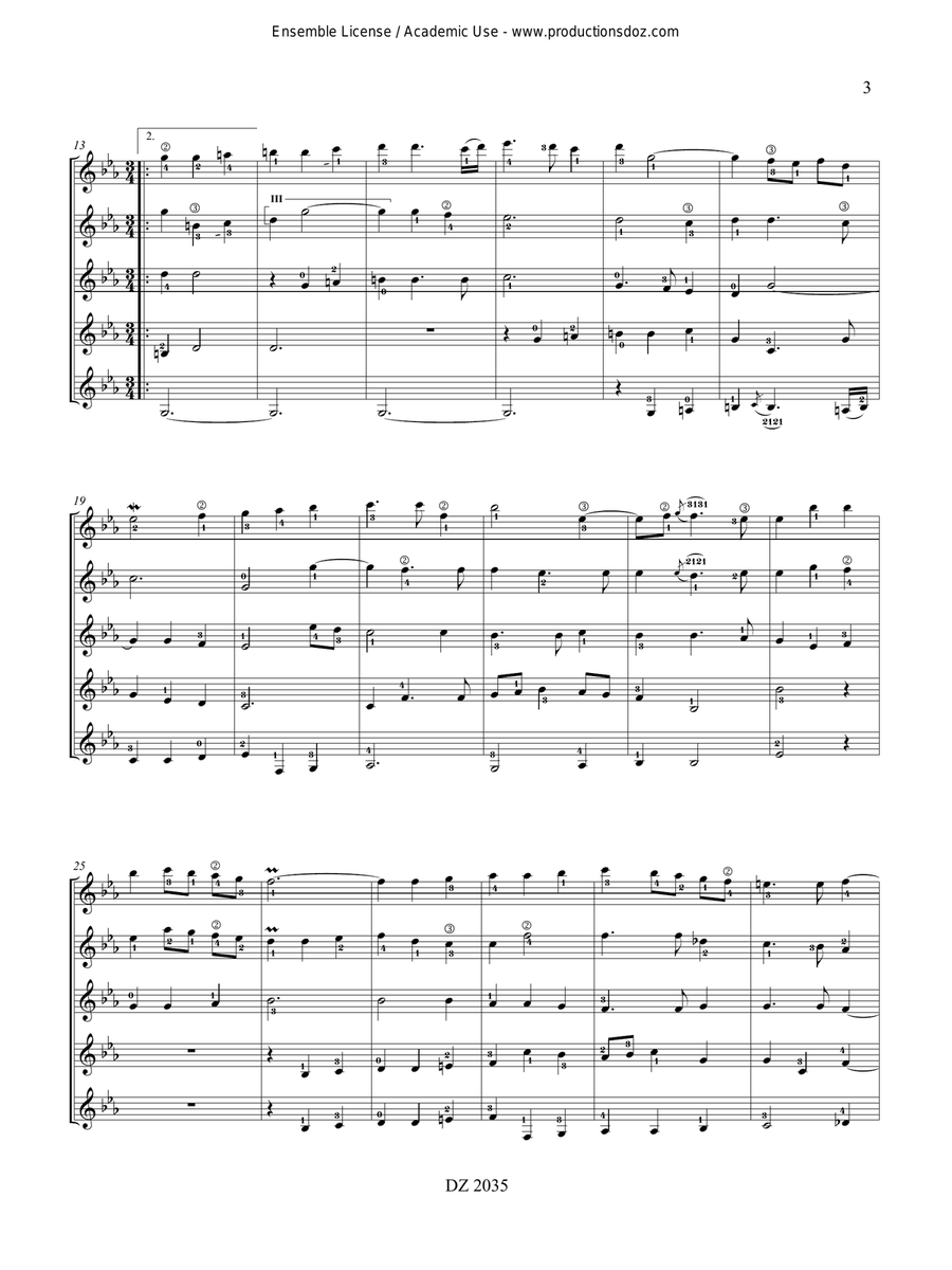 Les plaisirs de l’île enchantée Guitar Ensemble scores gallery preview page 3