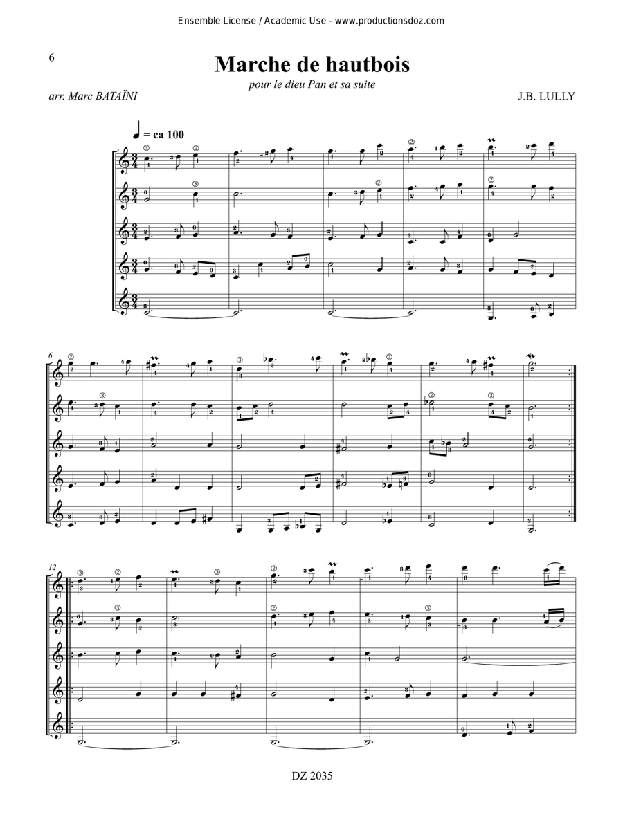 Les plaisirs de l’île enchantée Guitar Ensemble scores gallery preview page 6